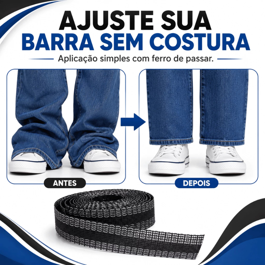 5m Bainha Mágica Instantanea Dupla Face Barra Magica Barra Calca