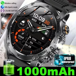 LIGE Multifuncional Relógio Inteligente Masculino 1000mAh Grande Capacidade Bateria Esporte Ao Ar Livre Lanterna Bluetoo