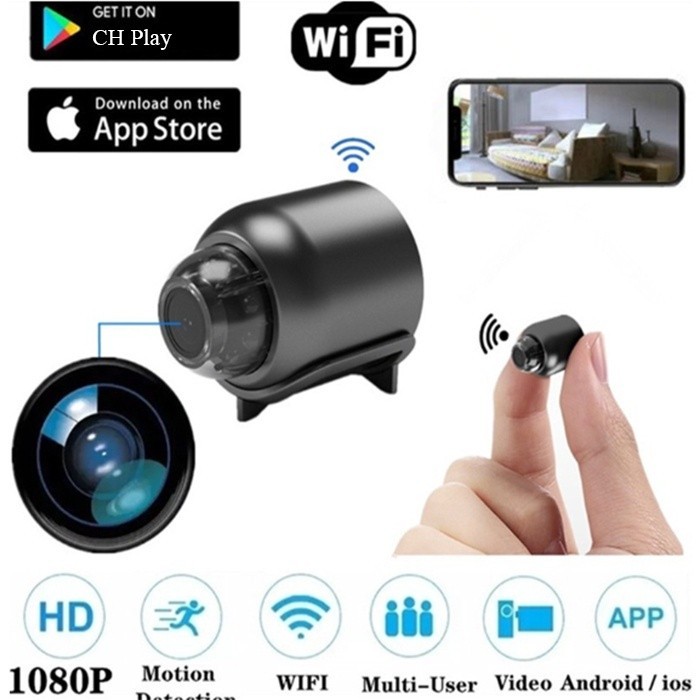 X5 Mini WiFi Sem Fio 1080P Câmera De Segurança De Vigilância Doméstica Detector De Visão Noturna