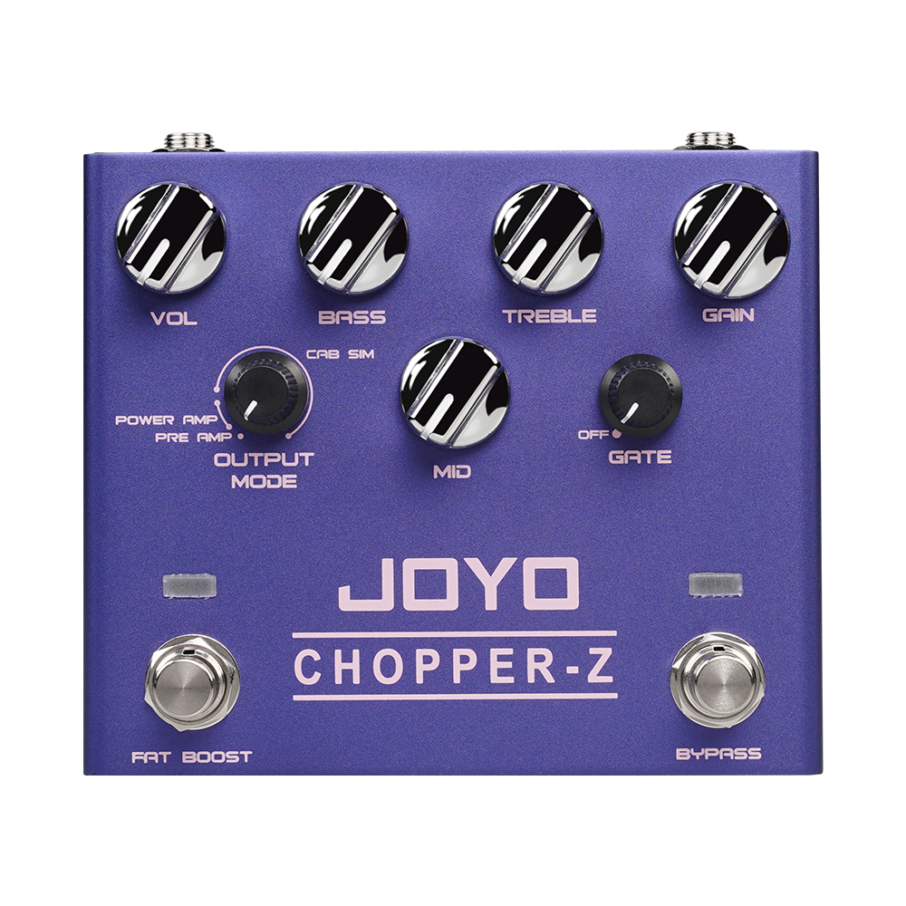 JOYO R-18 CHOPPER-Z Pedal De Simulação AMP De Alto Ganho Apresenta 412 Gabinete MOD E Portão De Ruído Efeito De Guitarra