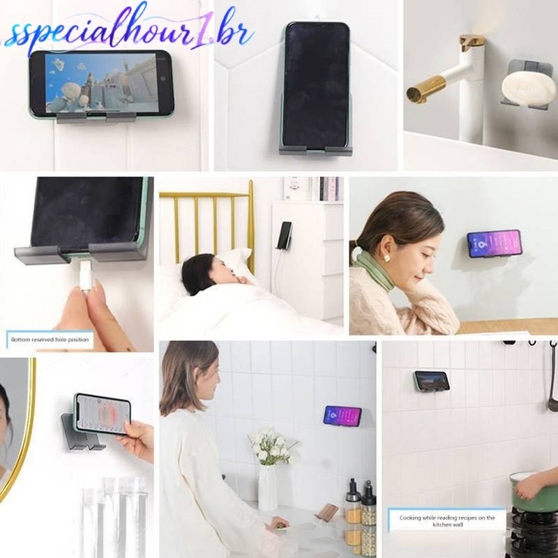 PCL Suporte Universal À Prova D'água Para Celular Tablet Braet Banheiro De Parede Huawei N