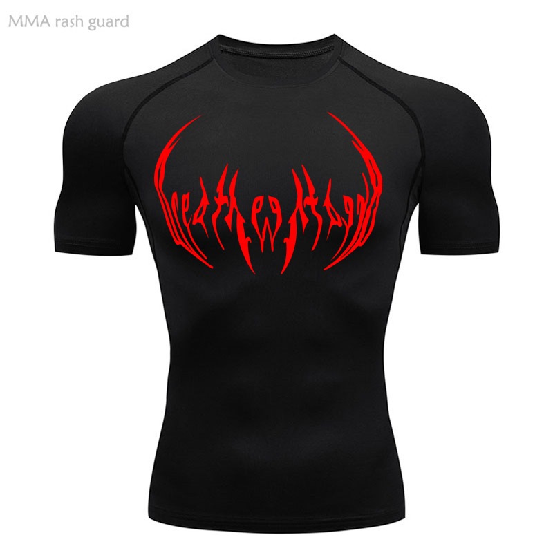 Camiseta De Compressão De Manga Curta De Secagem Rápida Esportiva De Verão Para Musculação E Caminhada Masculina