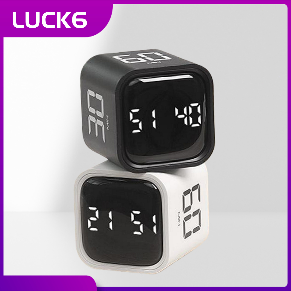 Cubo Timer Para Estudos Pomodoro Com Led Vibração E Alarme