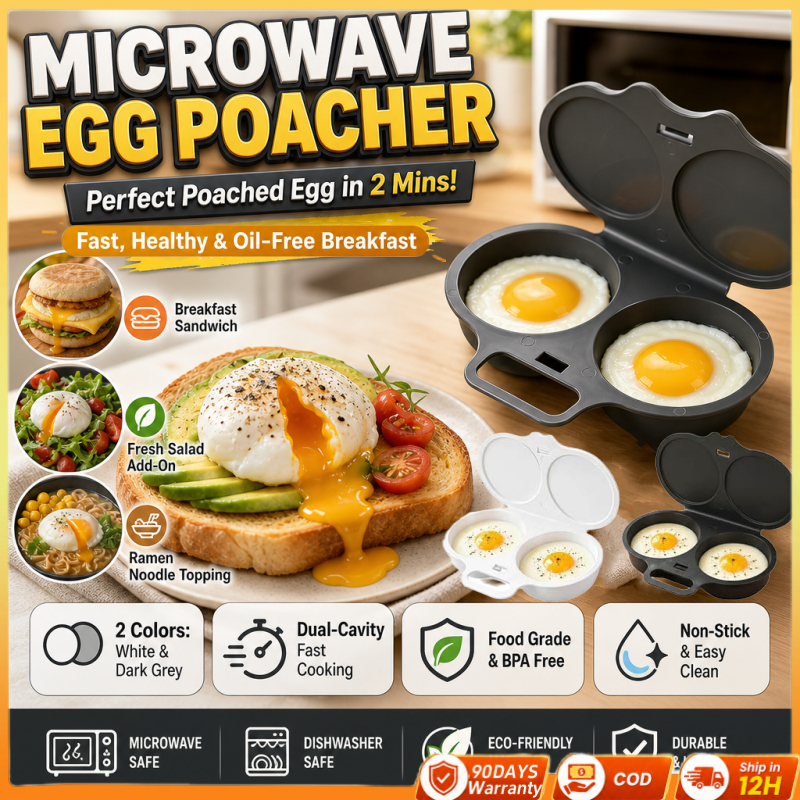 (Enviar Em 12H) Caçador De Ovos De Micro-Ondas De Cavidade Dupla , Fogão Antiaderente Sem Óleo , Fácil Limpeza , BPA , R