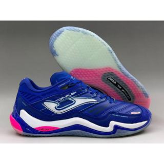 Tênis De Futsal Masculino Top Flex Plus IC Indoor Court Football Preto Branco Azul