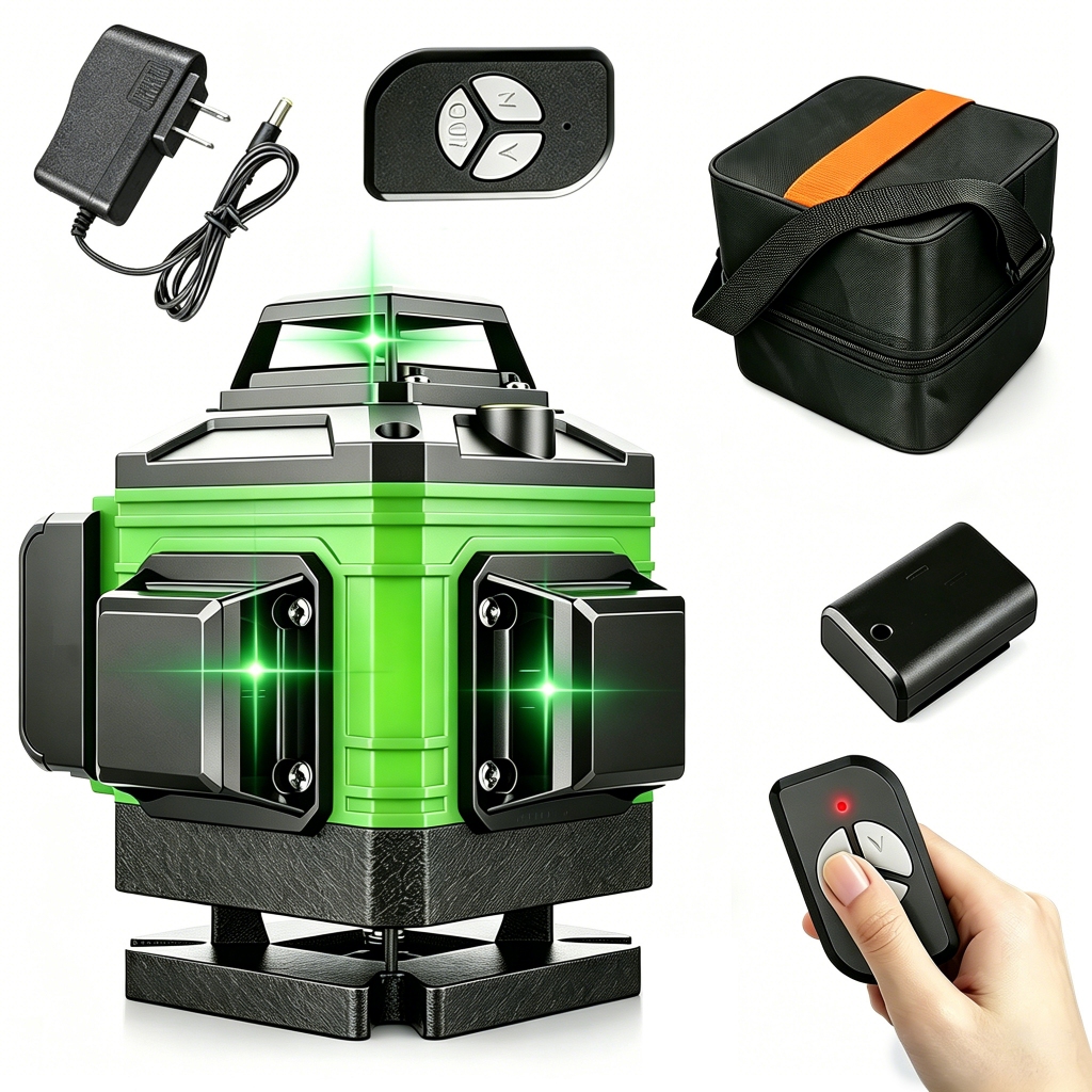 8/12/16 Linhas Laser Nível com Controle Remoto 360 ° Medição De Linha Ferramentas Nivel a laser