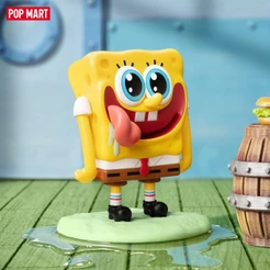 POP MART- Bob Esponja – Coleção "Sem Sentido" - Caixa Surpresa - 1 Caixa