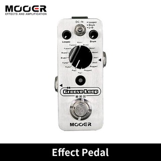 MOOER Groove Loop Pedais De Guitarra Máquina Tambor Looper Pedal 3 Modos Max 20min Tempo Gravação Tap Processador Efeito
