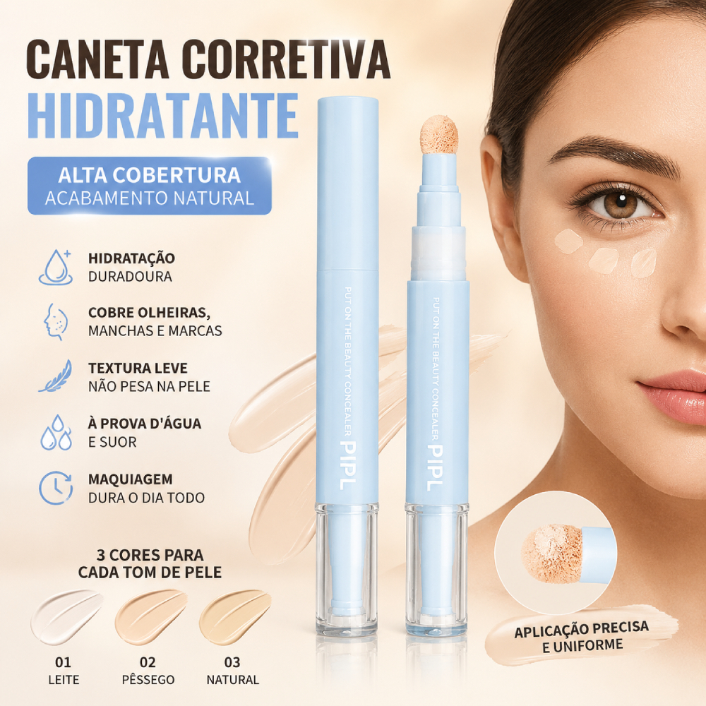 Caneta Corretivo Rosto Iluminando Hidratante Líquido Maquiagem Acne Cicatriz Cobrindo Creme Em Pó