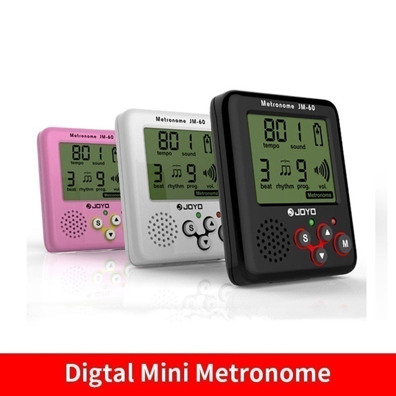 JOYO JM-60 Digital Mini Metrônomo Eletrônico Tom Gerador Sintonizador Para Guitarra Violinore piano Tambor Carregável