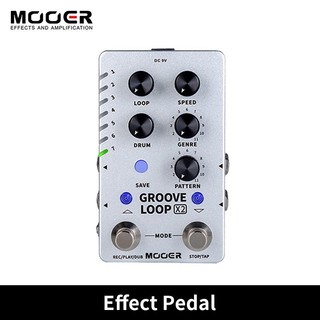 Mooer Groove Loop X2 Stereo Looper Com 14 Slots Para Salvar Pedal De Máquina De Tambor 121 Diferente Capacidade De 10 Mi