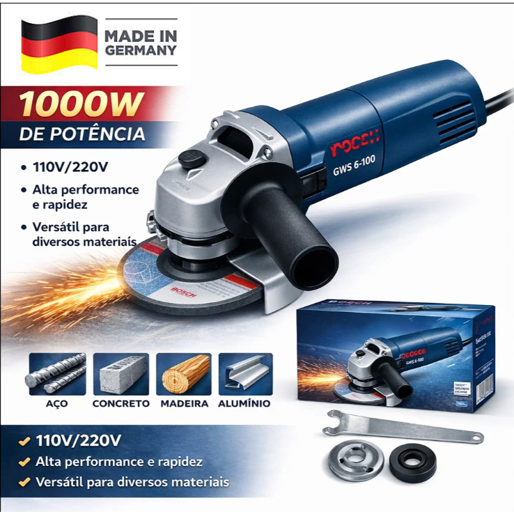 Furadeira parafusadeira 220V furadeira de impacto martelete esmerilhadeira lixadeira 110V