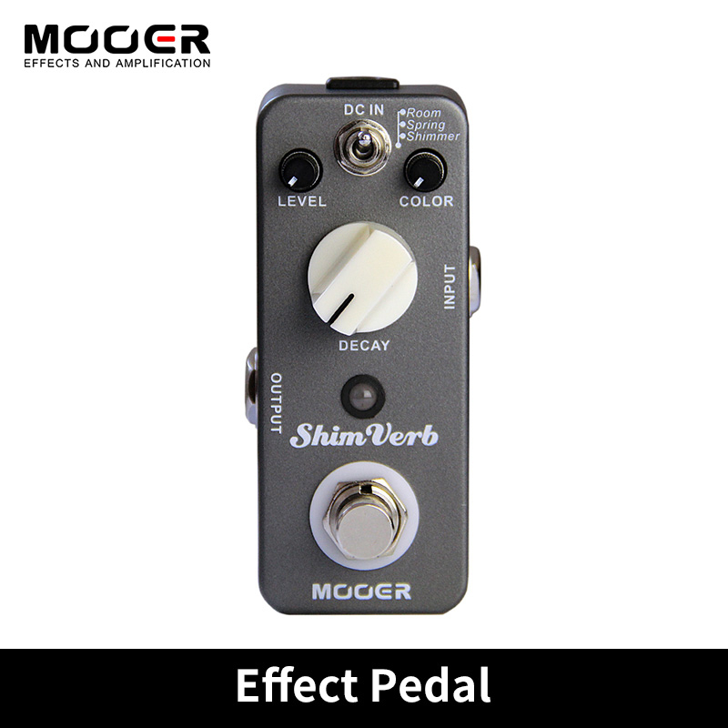 Mooer Calço Verb Digital Reverb Pedal De Guitarra Micro Efeito Para Elétrica True Bypass Acessórios