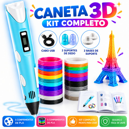 Caneta 3D Impressora Com Produto Lacrado + Refil