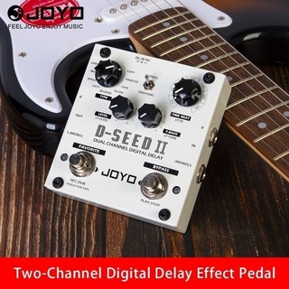 JOYO D-SEED-II Pedal De Efeitos De Guitarra Dual Channel Digital Delay Looper Função De Gravação Simulação Reversos Anal