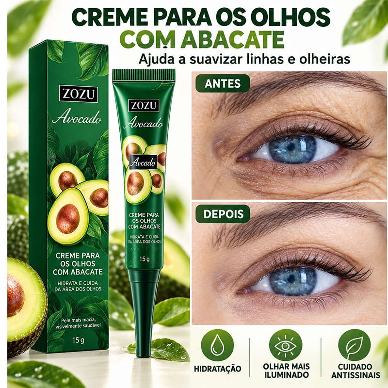 Creme Antirrugas Instantâneo Com Óleo De Abacate , Pré E Pós-Efeito Levantamento Redução De Olheiras Inchaço