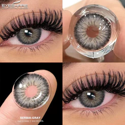 1 Par De Lentes De Contato Cinza Verde Para Beleza Dos Olhos 14.2 Mm Marrom Azul natural Maquiagem Grandes