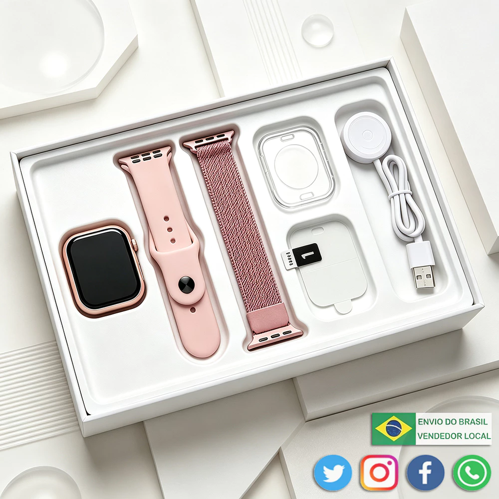 2026 Novo Smartwatch S11 Mini Unissex com Pressão Chamada Bluetooth Calculadora Impermeável e Compatível Android/iOS