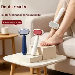 2 Em 1 Cuidados Com Os Pés Pedicure Barbeador De Calos Removedor De Ralador De Dupla Face Kit Raspador De Pele Morta Dur