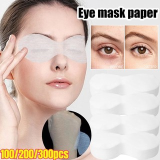 Máscaras Para Os Olhos Descartáveis De 100-300 Unidades-Papel De Compressa Úmida De Camada Dupla-Ferramentas Cuidados Co
