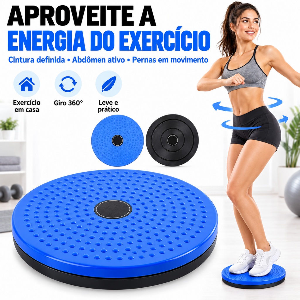 Disco de Torção para Exercícios Fitness Treino de Cintura em Casa