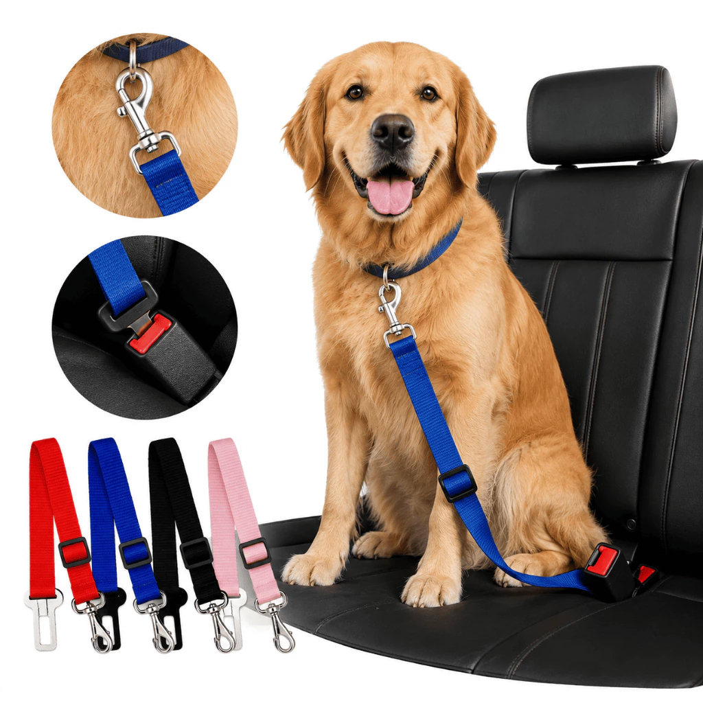 Cinto De Segurança Universal Para Animais De Estimação Compatível Com Todos Os Modelos De Veículos Viagens De Cães E Gat
