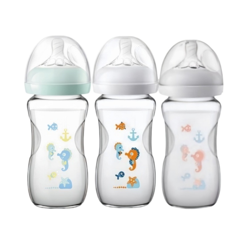 AVENT Baby Garrafa De Vidro Natural Com Gargalo Largo 8oz/240ml