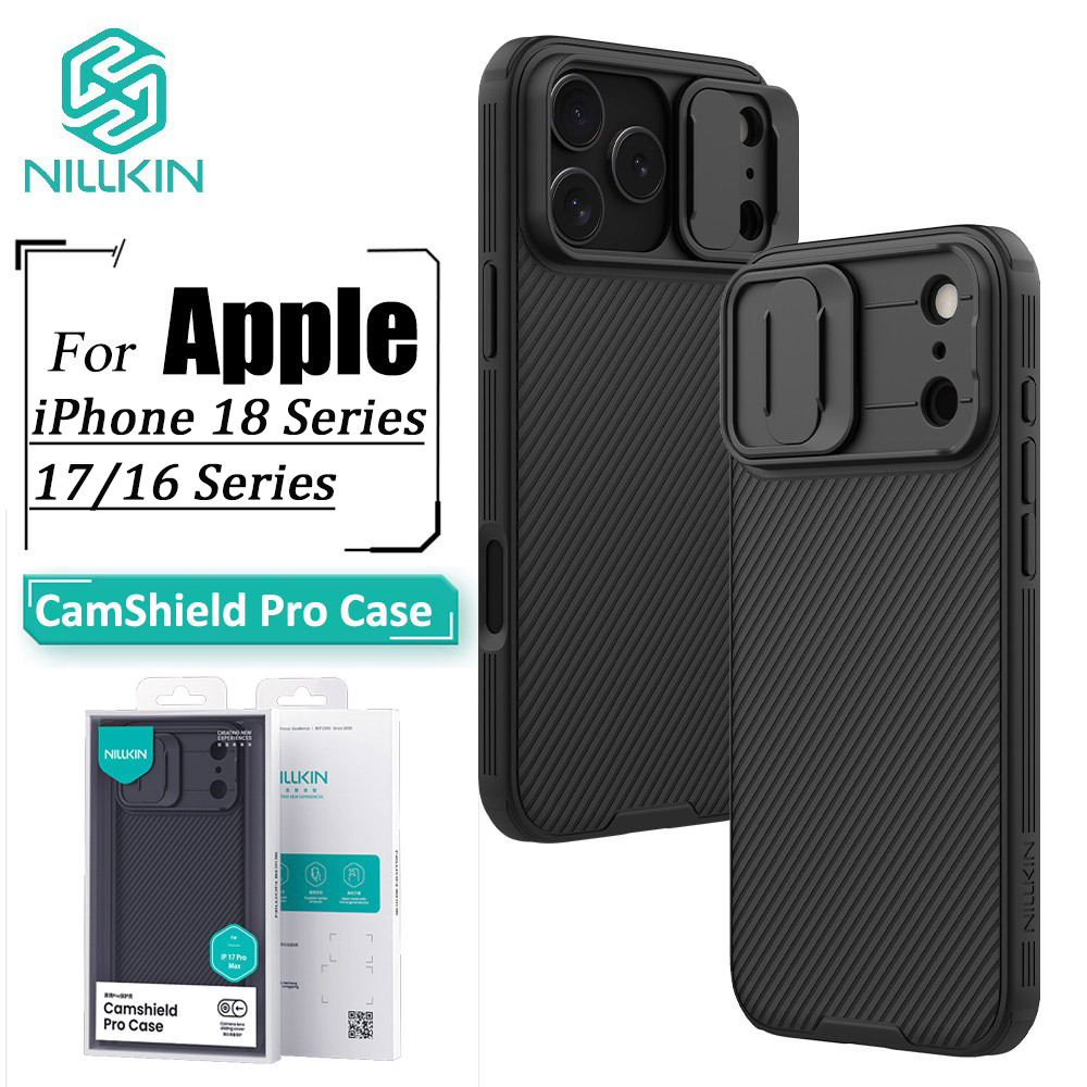 Nillkin CamShield Pro Capa Para iPhone 18 Max 17 Air 16 17e 16e 14/13 Proteção Deslizante Da Câmera Traseira À Prova De