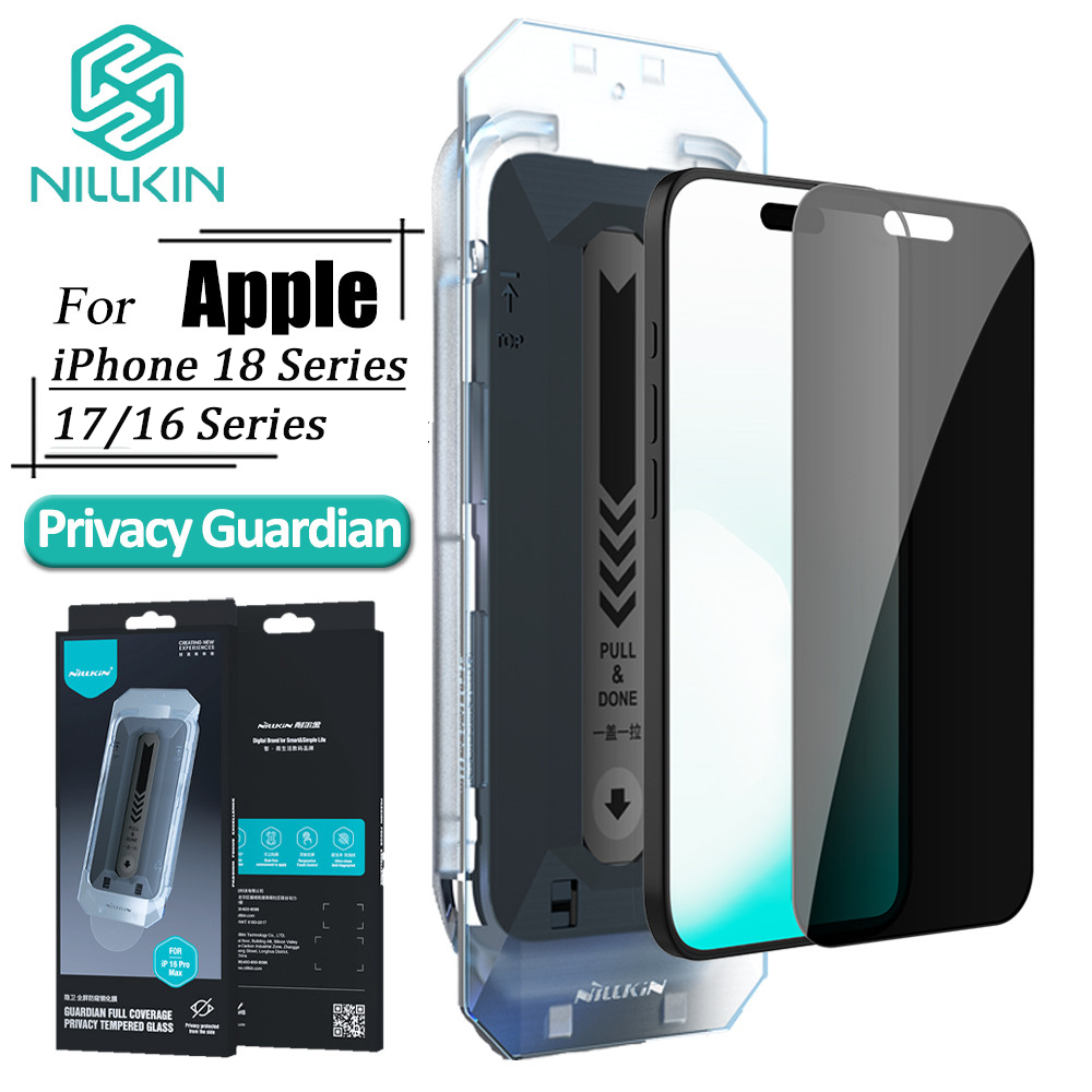 NILLKIN Vidro Temperado De Tela Cheia Para iPhone 18 Pro Max 17/16 Air Fácil Instalação Privacidade Guardião Protetor An