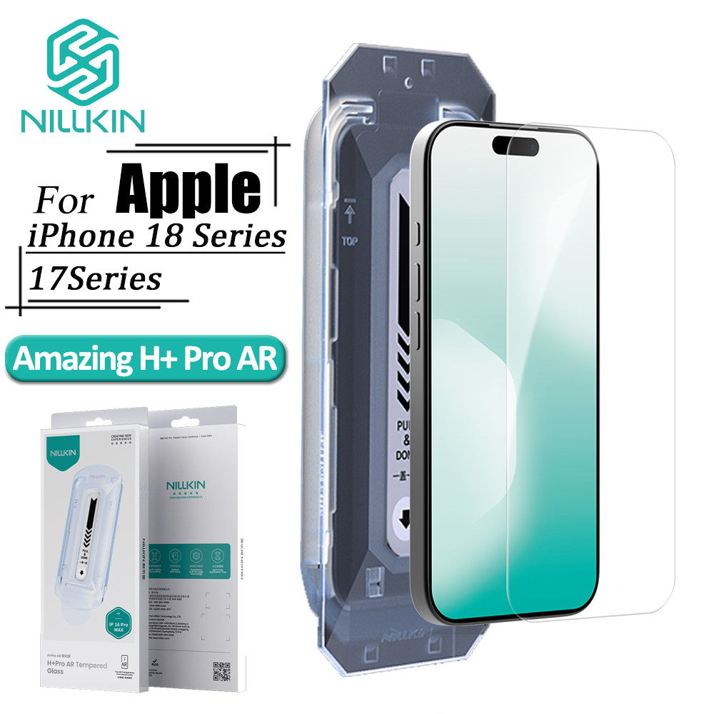 NILLKIN Vidro Temperado Para iPhone 18 Pro Max 17 17 AR 17 H + Fácil Instalação Protetor De Tela Anti-Reflexo 3D