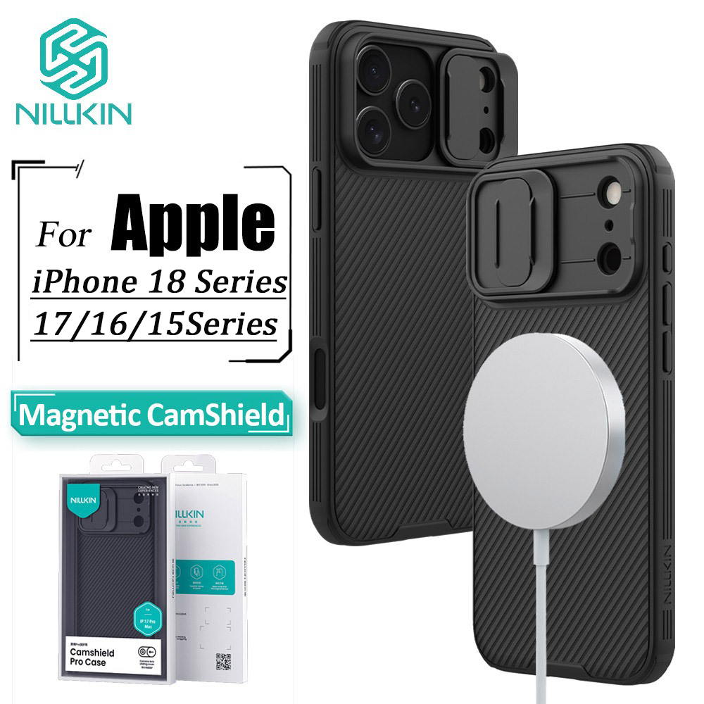 Nillkin Capa Magnética De Luxo Para iPhone 18 Pro Max 17 Air 15 De Telefone Proteção Deslizante Da Câmera Traseira À Pro
