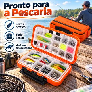 Caixa De Pesca Grande Capacidade 28 Grade Acessórios Artes Gancho Isca À Prova D'água Armazenamento De Alta