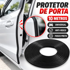 10 metros Borracha Protetora para Porta de Carro e Bordas Veiculo Universal lanterna Carro Fosco- Preto