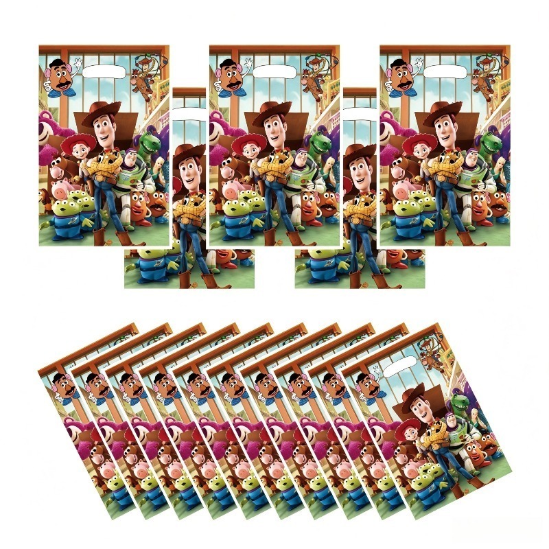 30 Pçs/Lote Toy Story Loot Bags Pequeno Saco De Presente Para Crianças Aniversário Fontes De Festa Festiva