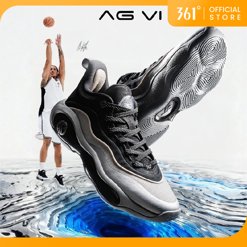 361 Degrees AG6 Aaron Gordon Tênis Masculino de Basquete com Amortecimento e Antiderrapante 572611102
