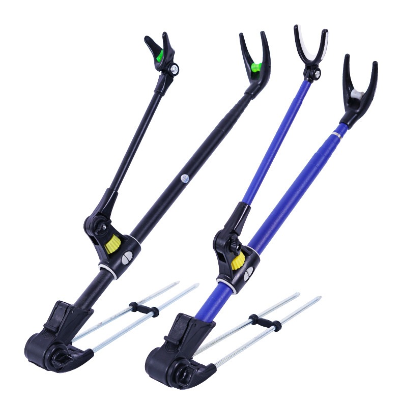 Suporte Para Vara De Pesca Em Aço Inoxidável Com Âncora À Terra , Telescópico Plataforma 1.7M