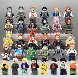 KIT40 Brinquedos Educativos de Montagem para o Dia das Crianças PX Blocos de Construção Minifiguras - Entrega Aleatória