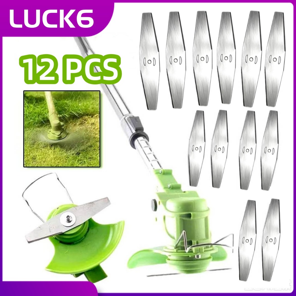 Kit 6/12 Lâminas de Metal para Cortador de Grama