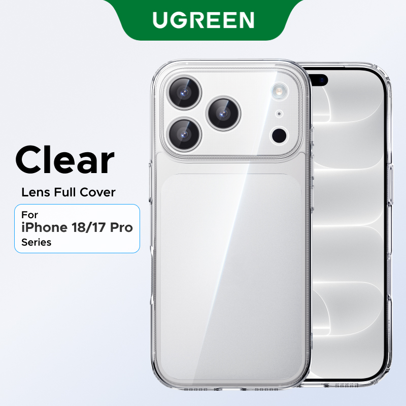 UGREEN Capa De Telefone Para iPhone 18 Pro/Max 17 Pro/Max Cristal Claro Série Original Caso Transparente Protetor Do