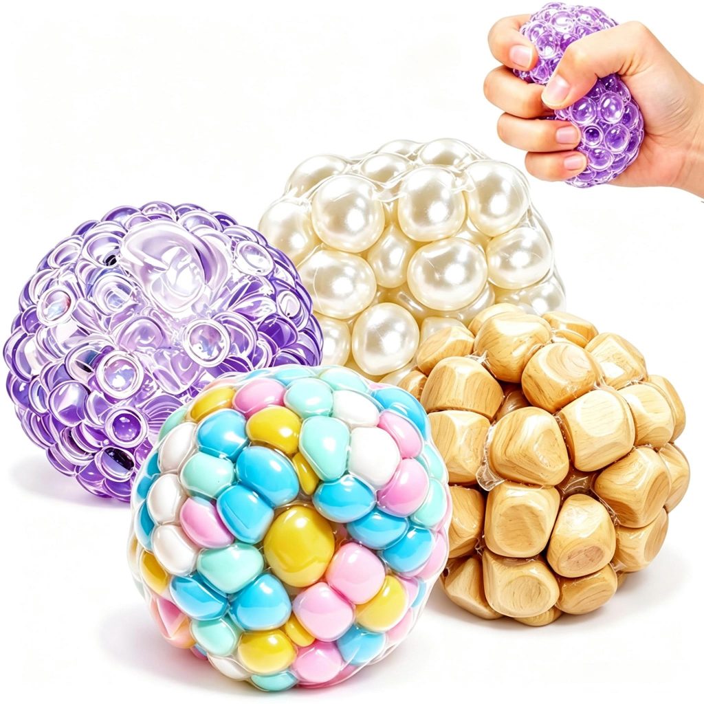 1 Unidade Crocante Mole ASMR Bolas De Estresse Brinquedos De Apertar Para Crianças Adultos Lama Fidget Alívio Do Bola Br