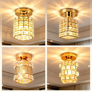 Luminária Decorativa de Teto com Cristal Soquete E27 Bivolt Iluminação Sofisticada para Corredor e Hall de Entrada