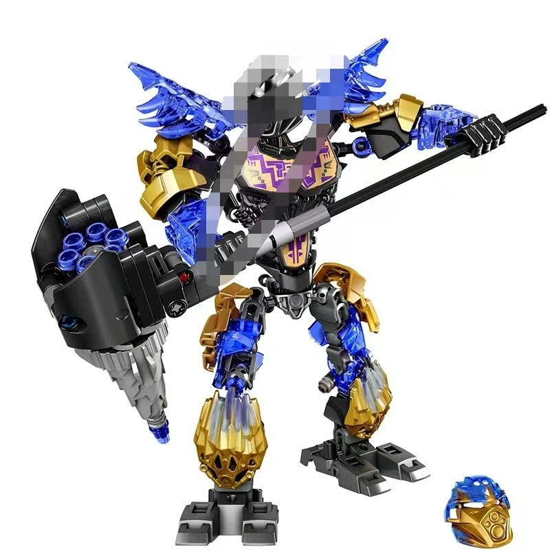 Figura de Ação Robô de Blocos de Construção, Boneco de Montagem, Brinquedo de Guerreiro
