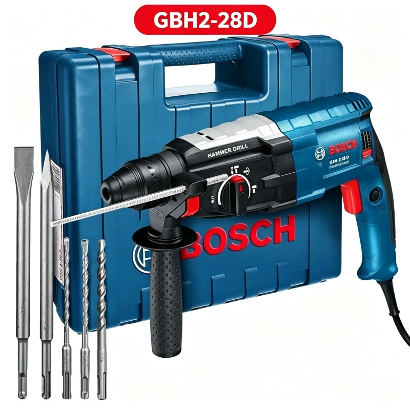 GBH2-28D Martelete Rotativo Rompedor 1500w 2,7J SDS Furadeira De Impacto Potente com Maleta completa