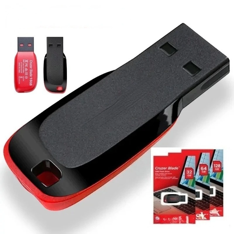 Unidade Flash USB SD CZ50 256GB 128GB 64GB 32GB 16GB 8GB 4GB Pen Drive 2.0 Disco Pendrive Memory Stick