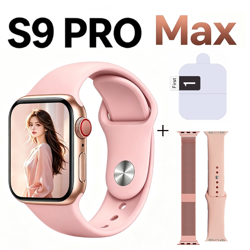 2026 Smart Watch S9 PRO Max suporta chamadas Bluetooth, monitoramento de frequência cardíaca, compatível com Android e i