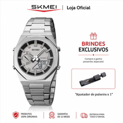 SKMEI Relógios Eletrônicos Oficiais Masculinos De Dupla Exposição Moda Digitais