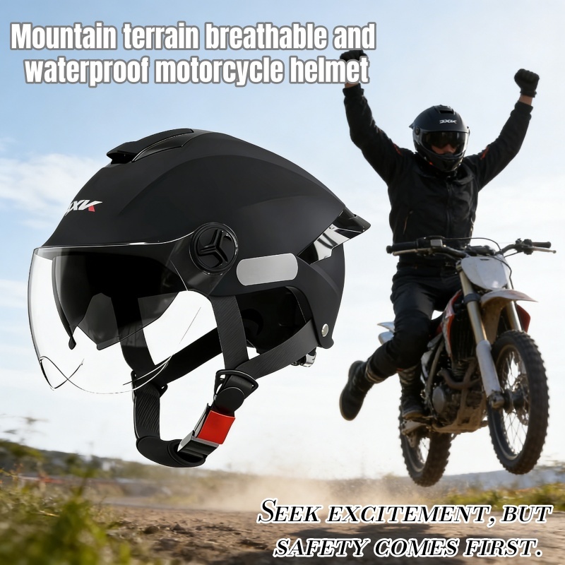 Capacete De Motocicleta Resistente , Leve , Respirável , Masculino E Feminino , Certificado Universal , Bicicleta