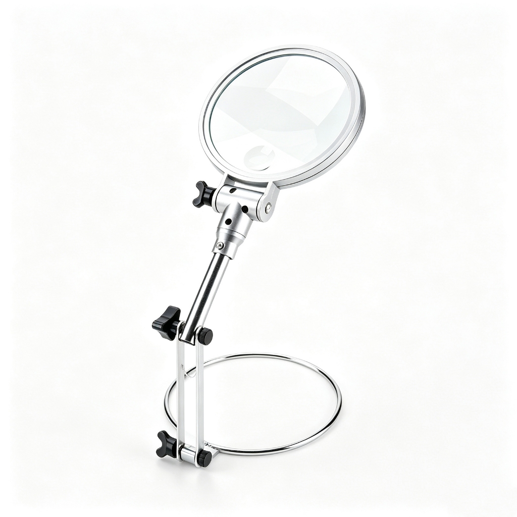 Suporte de mesa dobrável, lupa de mesa, detecção, reparo, gravação, impressão, leitura