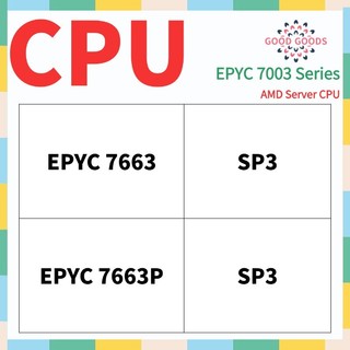 EPYC 7663 7663P AMD 7003 Série Servidor CPU Soquete SP3 Desbloqueado