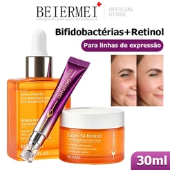 Beiermei KIT Retinol + Bifidobactérias Lifting Eye Cream Hidratação Reduza linhas finas Para linhas de expressão